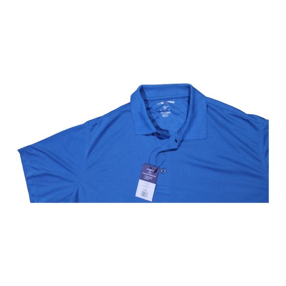 Cross‎ & Winsor Polo Shirt Blue Golf Moisture Wicking Stretch NWT Mens Size XXL - Picture 3 of 5